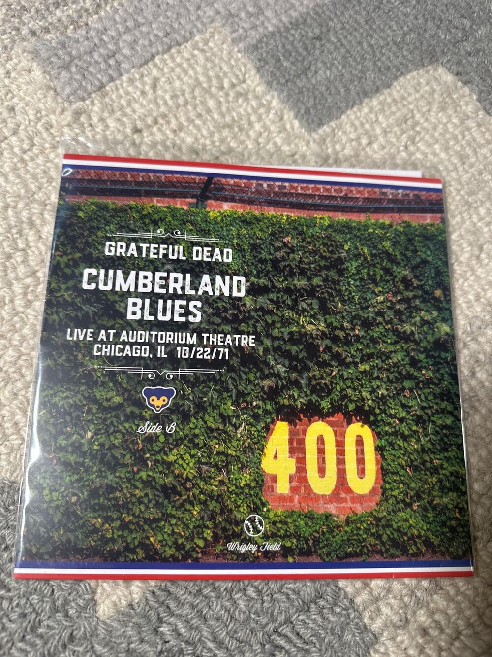 Chicago Cubs Grateful Dead Brown Eyed Woman Vinyl Album Auditorium Theater 2019